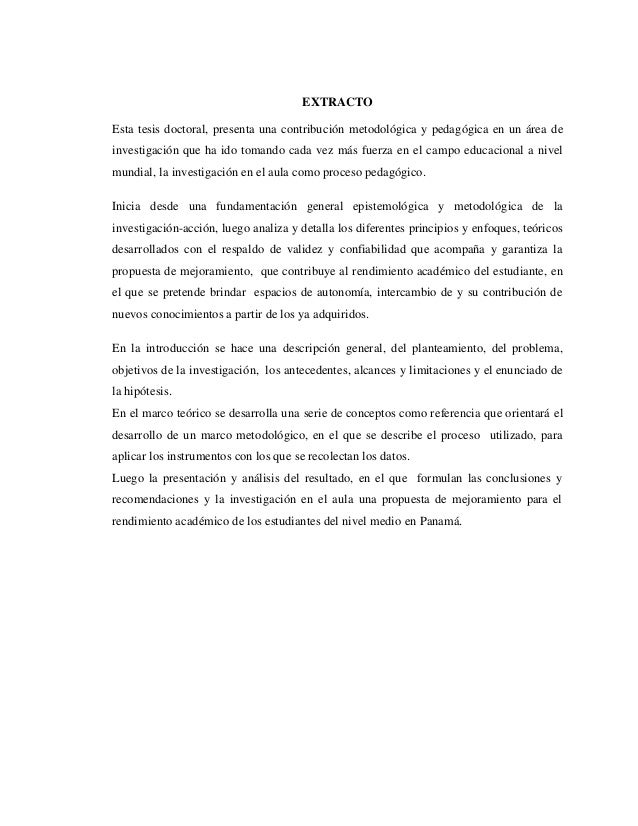Contribuido a un área de investigación en una tesis